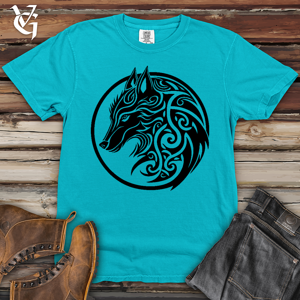 Viking Goods Celtic Wolf Art Heavy Cotton Comfort Colors Tee Lagoon / L