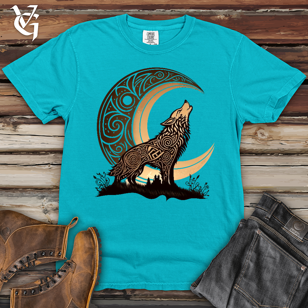 Viking Goods Celtic Wolf Heavy Cotton Comfort Colors Tee Lagoon / L