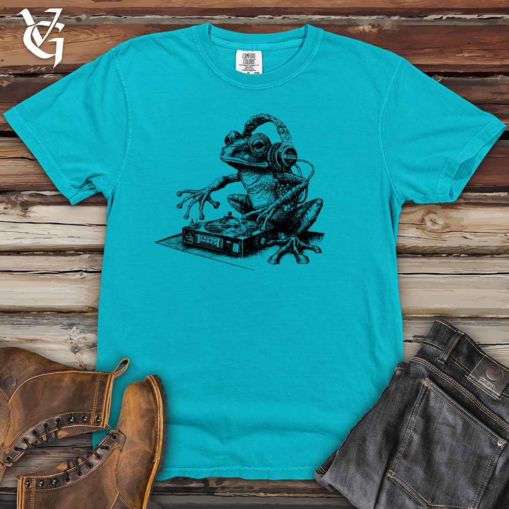 Viking Goods DJ Frog Heavy Cotton Comfort Colors Tee Lagoon / L