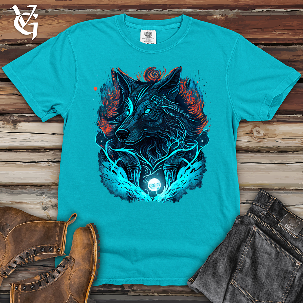 Viking Goods Fenrir Wolf Heavy Cotton Comfort Colors Tee Lagoon / L