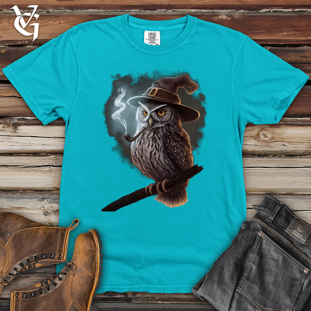 Viking Goods Owl Wizard Heavy Cotton Comfort Colors Tee Lagoon / L
