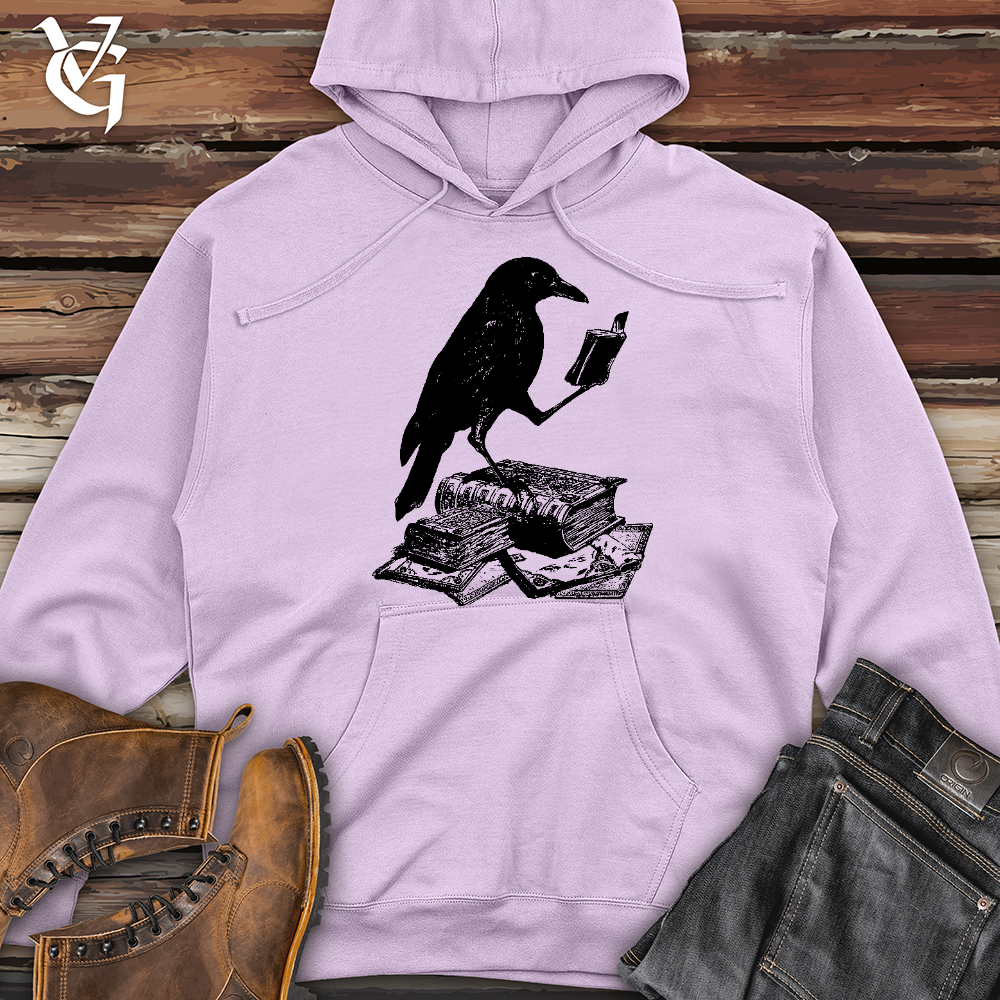 Viking Goods A Little Light Reading Midweight Hooded Sweatshirt Lavender / L