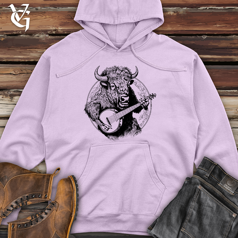 Viking Goods Banjo Bison Midweight Hooded Sweatshirt Lavender / L