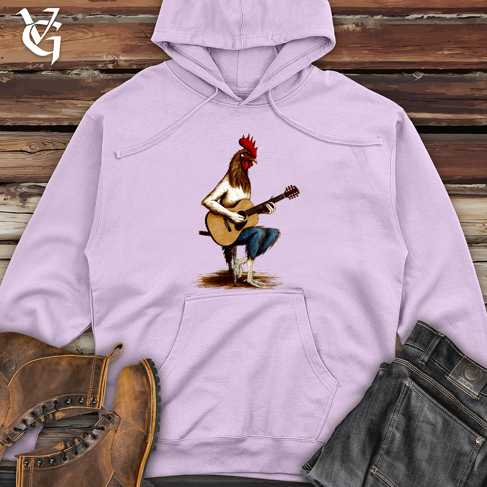 Viking Goods Chicken Guitarist Midweight Hooded Sweatshirt Lavender / L