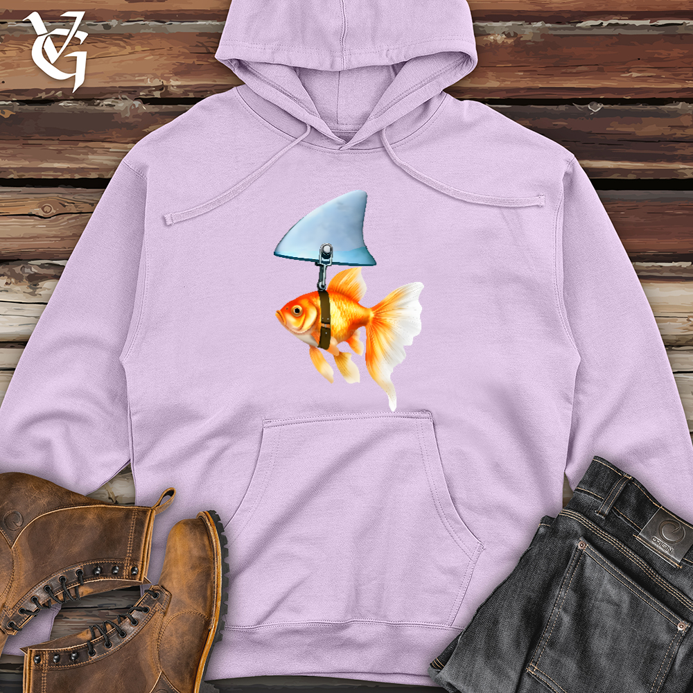 Viking Goods Goldfish Shark Fin Midweight Hooded Sweatshirt Lavender / L