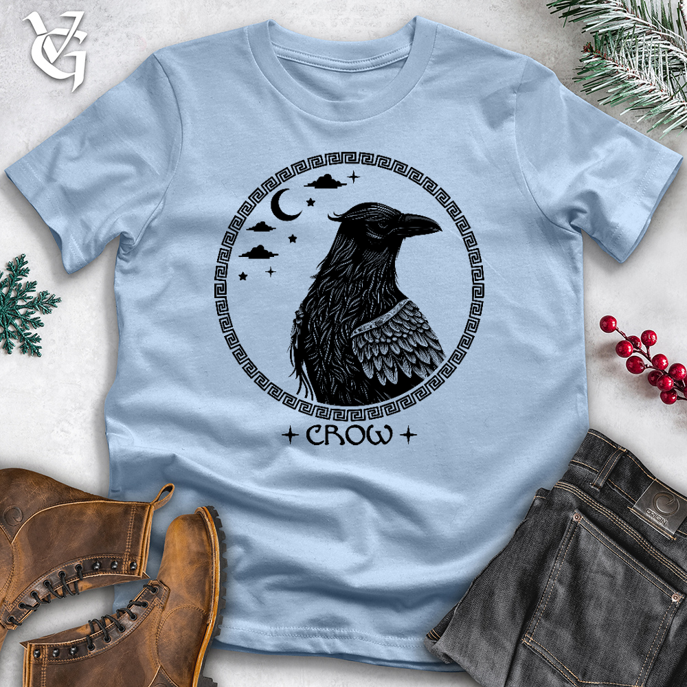 Viking Goods Cosmic Crow Cotton Tee Light Blue / L