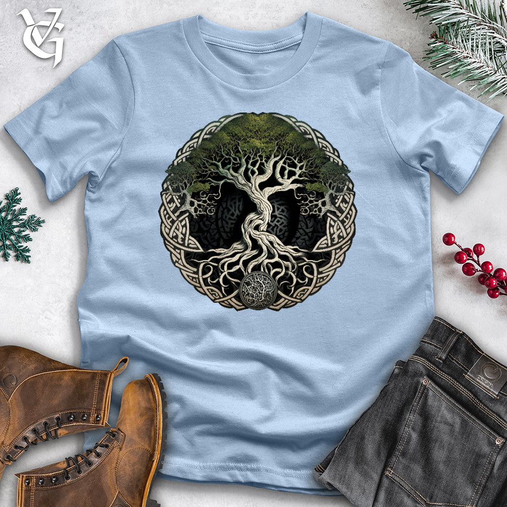 Viking Goods Tree of Life Viking Cotton Tee Light Blue / L