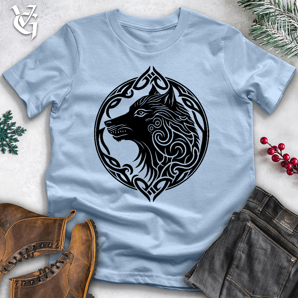 Viking Goods Wolf Watcher Cotton Tee Light Blue / L
