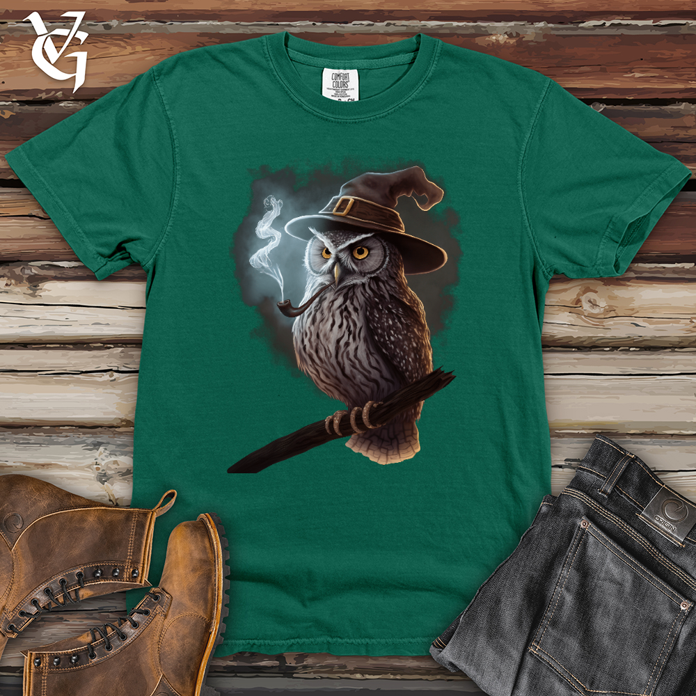 Viking Goods Owl Wizard Heavy Cotton Comfort Colors Tee Ivory / L