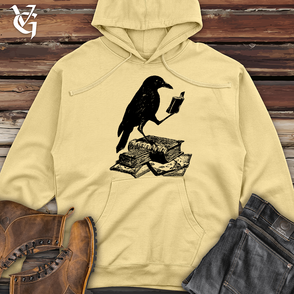 Viking Goods A Little Light Reading Midweight Hooded Sweatshirt Light Yellow / L