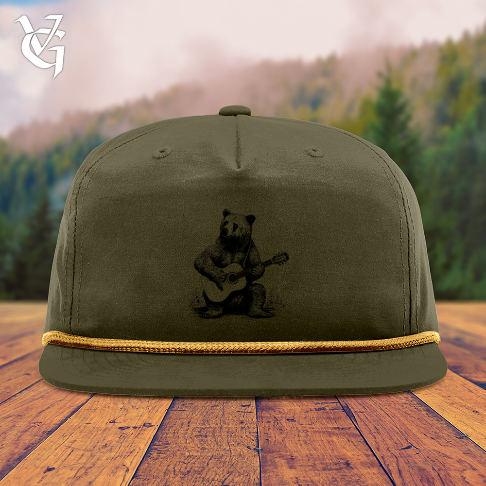 Viking Goods Bear Guitarist Snapback Cap Loden/ Amber Gold