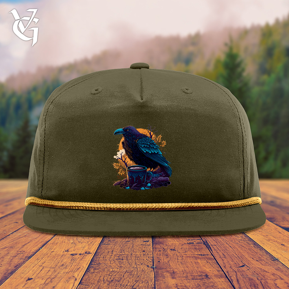 Viking Goods Black Raven Coffee Snapback Cap Loden/ Amber Gold