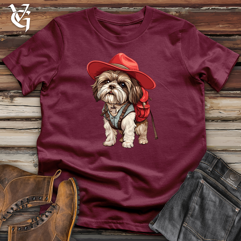 Viking Goods Adventurous Canine Explorer Softstyle Tee Maroon / L