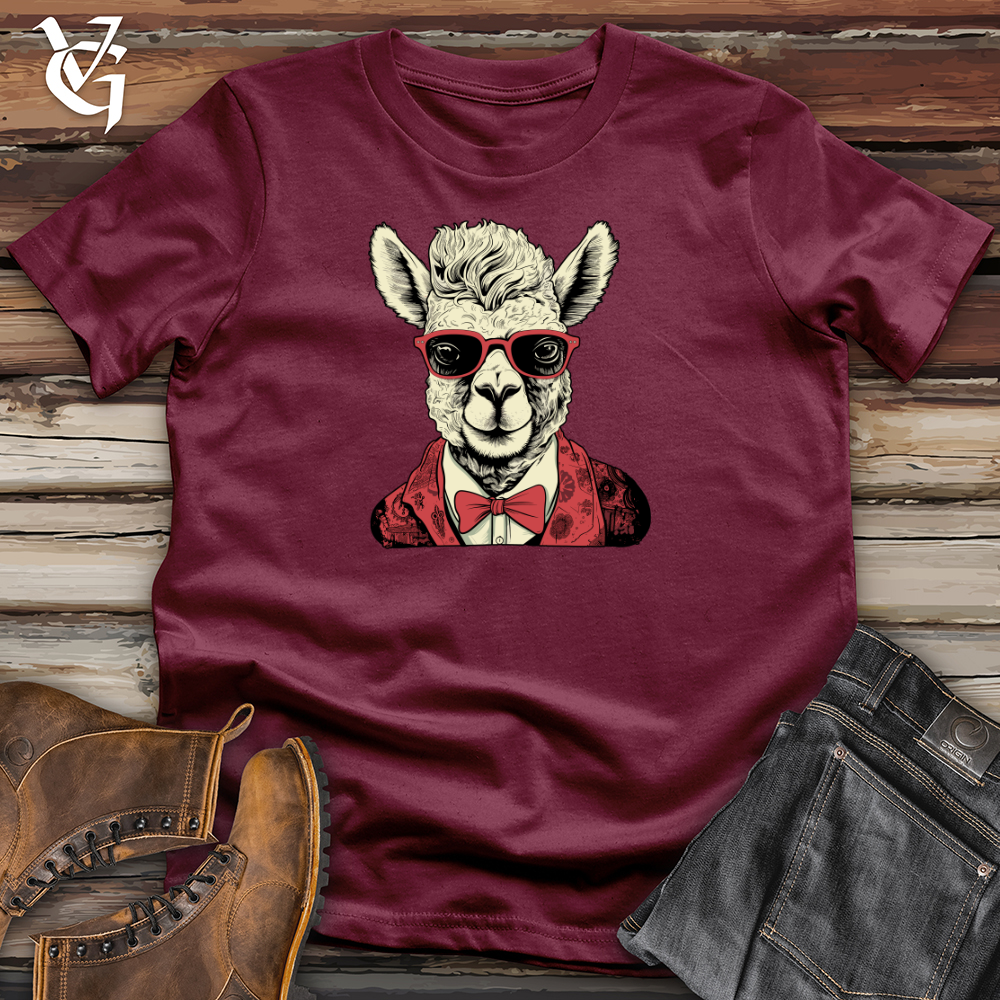 Viking Goods Alpaca High Andes Hipster Appeal Softstyle Tee Maroon / L