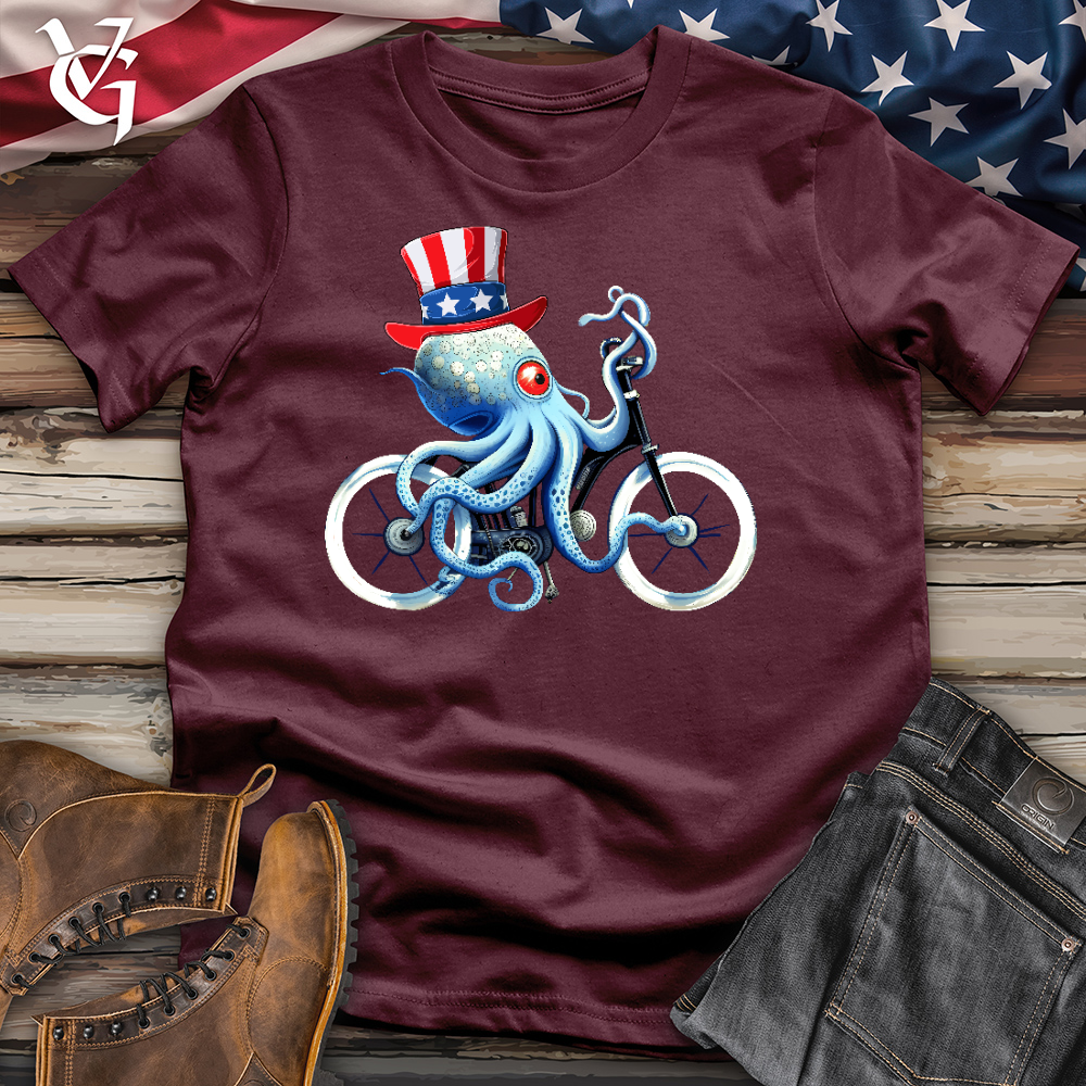 Viking Goods American Octobike Cotton Tee Maroon / L