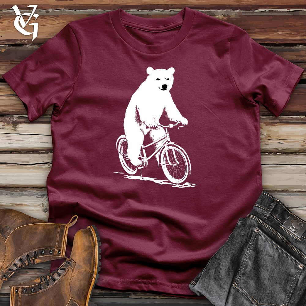 Viking Goods Arctic Cycle Bear Softstyle Tee Maroon / L
