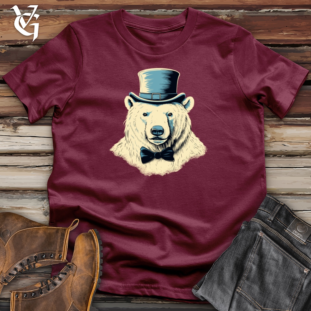 Viking Goods Arctic Dapper Bear Softstyle Tee Maroon / L