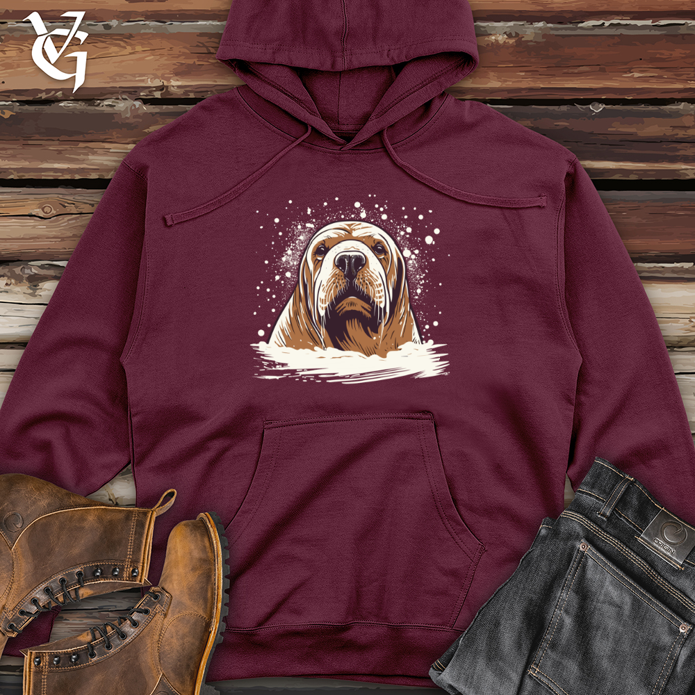 Viking Goods Arctic Drift Walrus Midweight Hooded Sweatshirt Maroon / L