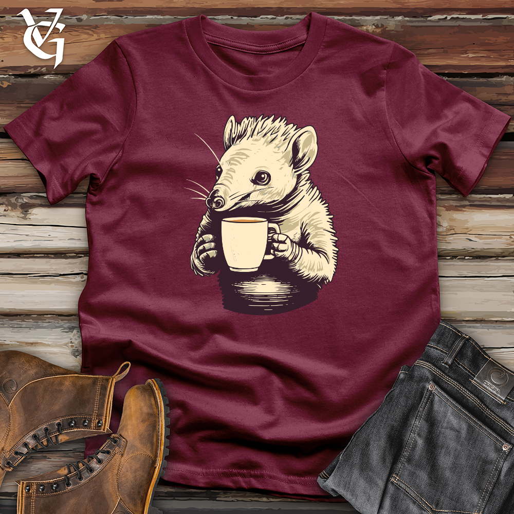 Viking Goods Armadillo Coffee Sip Bliss Softstyle Tee Maroon / L