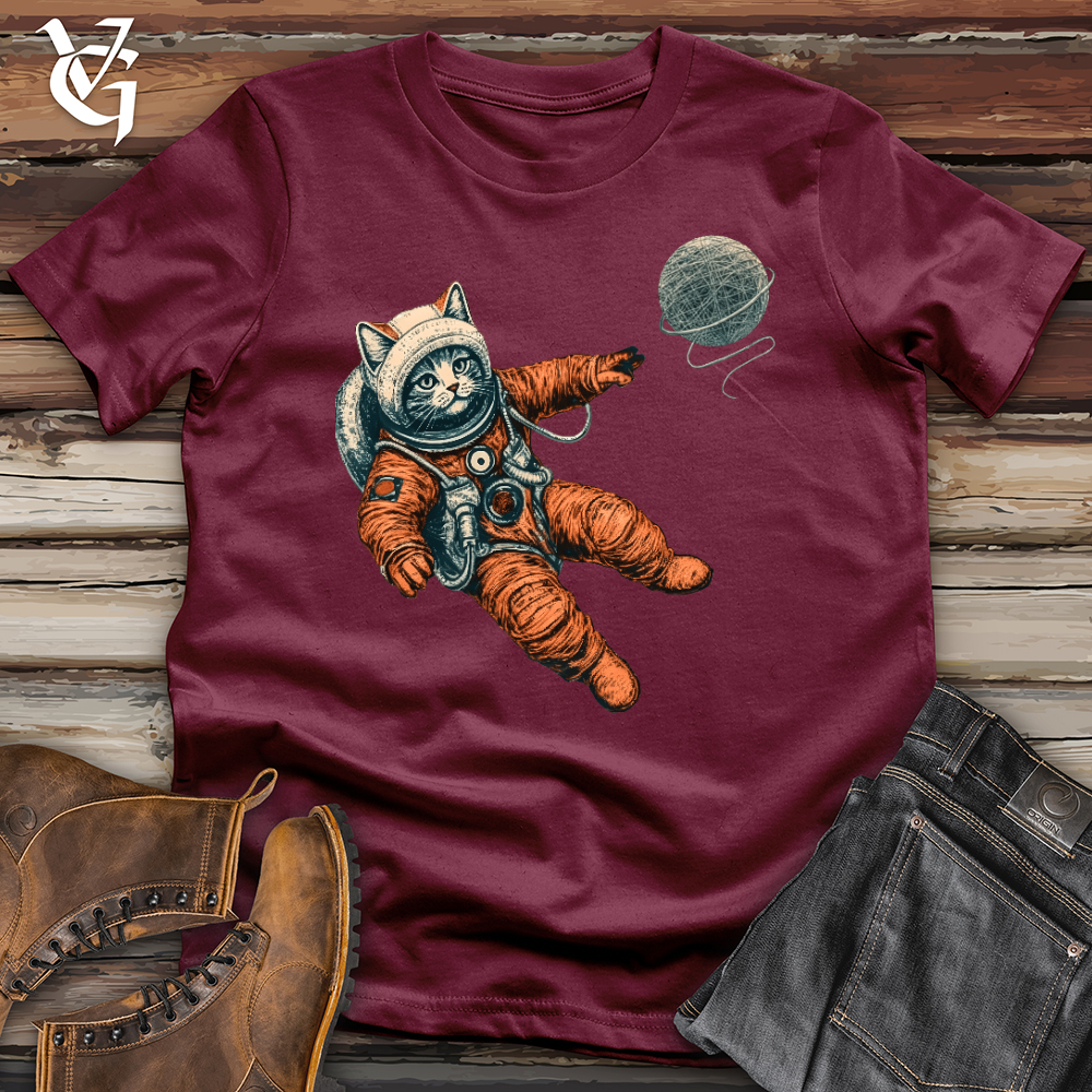 Viking Goods Astronaut Kitty Softstyle Tee Maroon / L