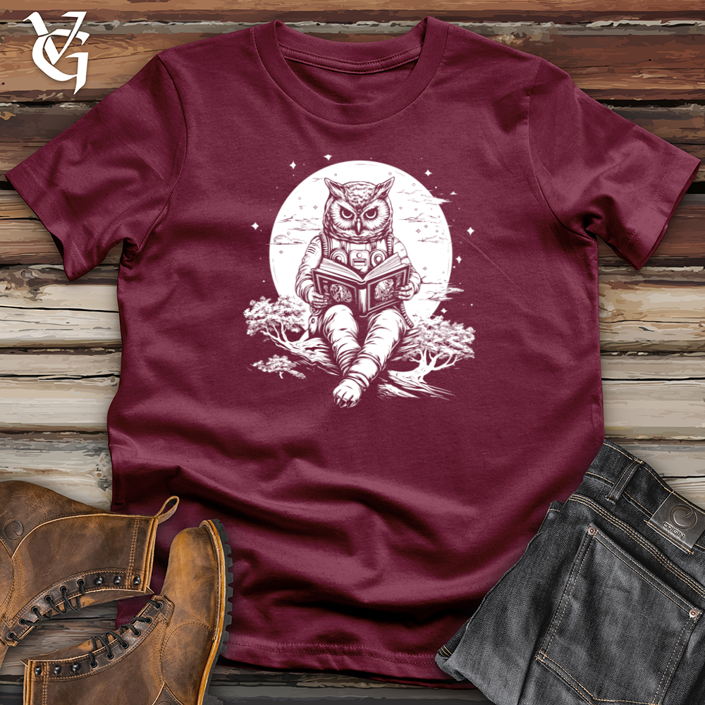 Viking Goods Astronaut Owl Softstyle Tee Maroon / L