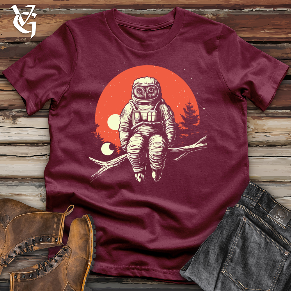 Viking Goods Astronaut Owl Softstyle Tee Maroon / L