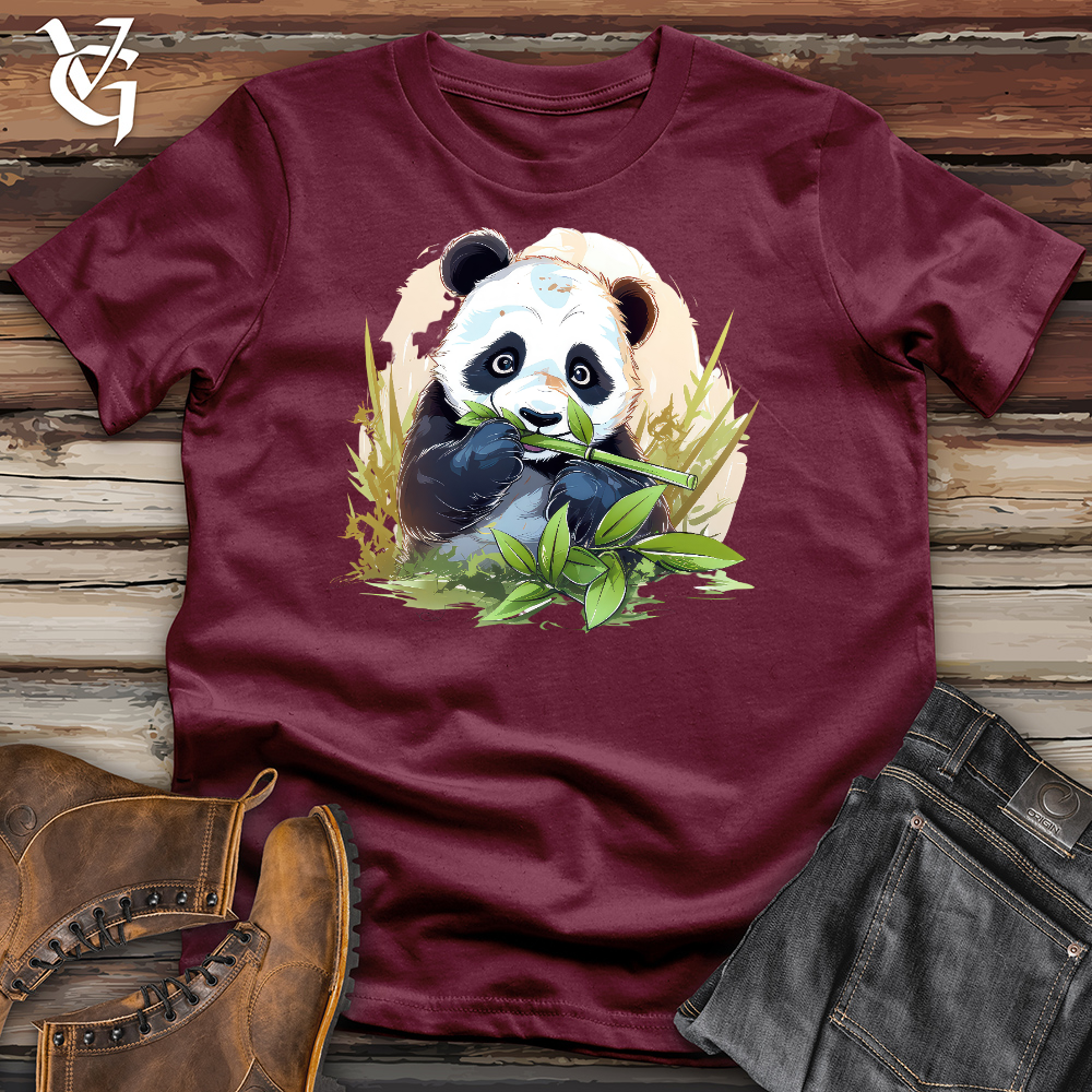 Viking Goods Bamboo Panda Cotton Tee Maroon / L