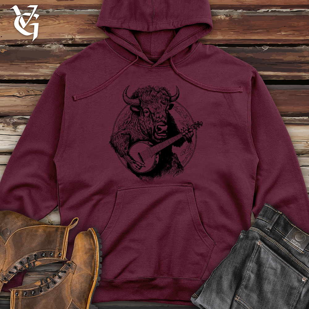 Viking Goods Banjo Bison Midweight Hooded Sweatshirt Maroon / L