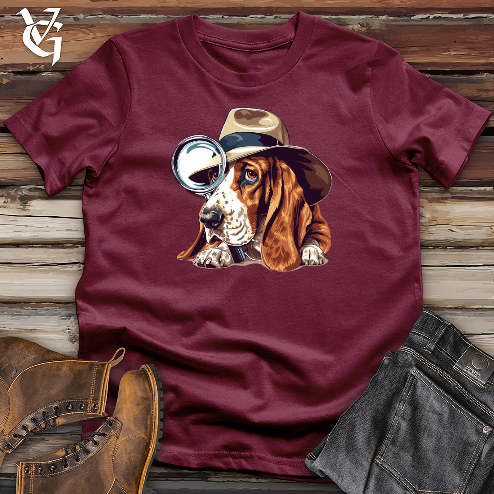 Viking Goods Basset Hound Holmes Softstyle Tee Maroon / L