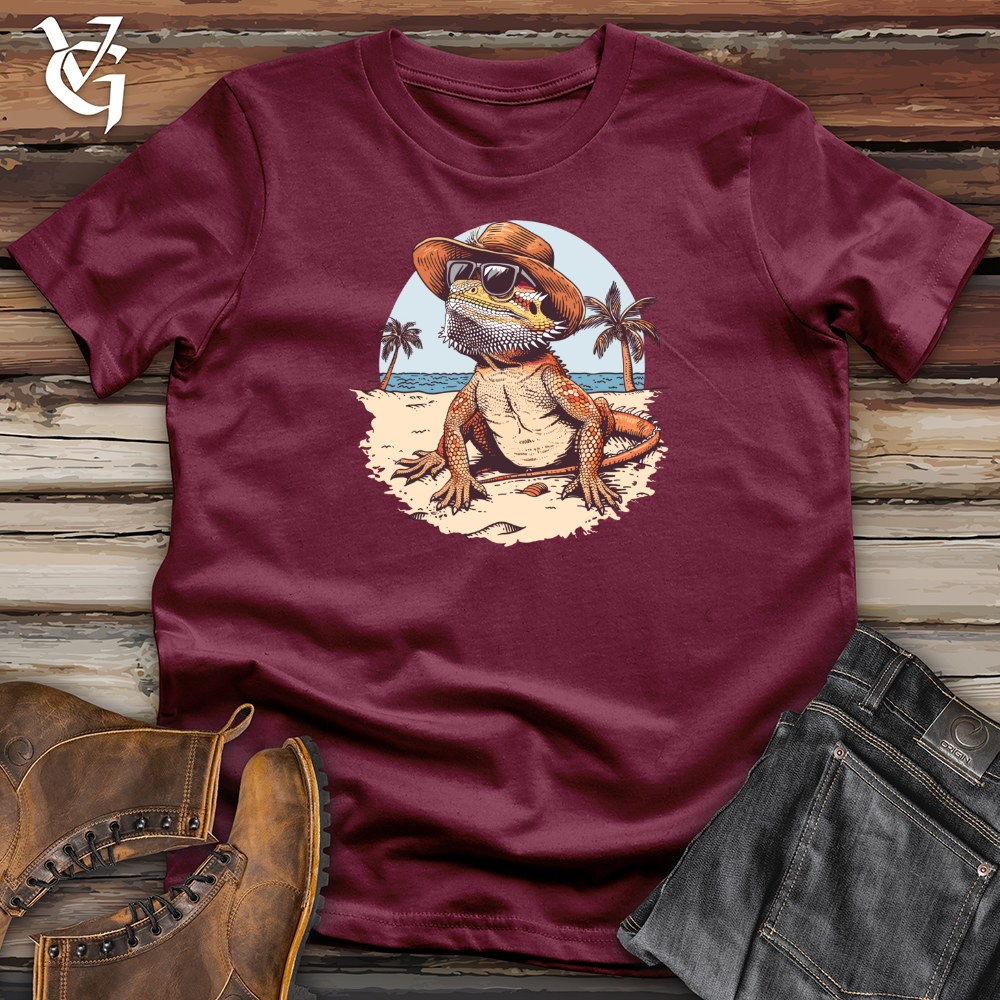 Viking Goods Beachcomber Bearded Dragon Swagger Softstyle Tee Maroon / L
