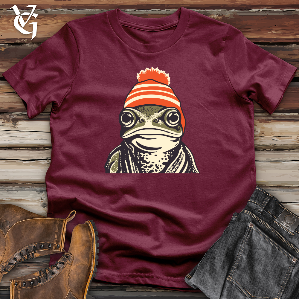 Viking Goods Beanie Buddy Frog Softstyle Tee Maroon / L
