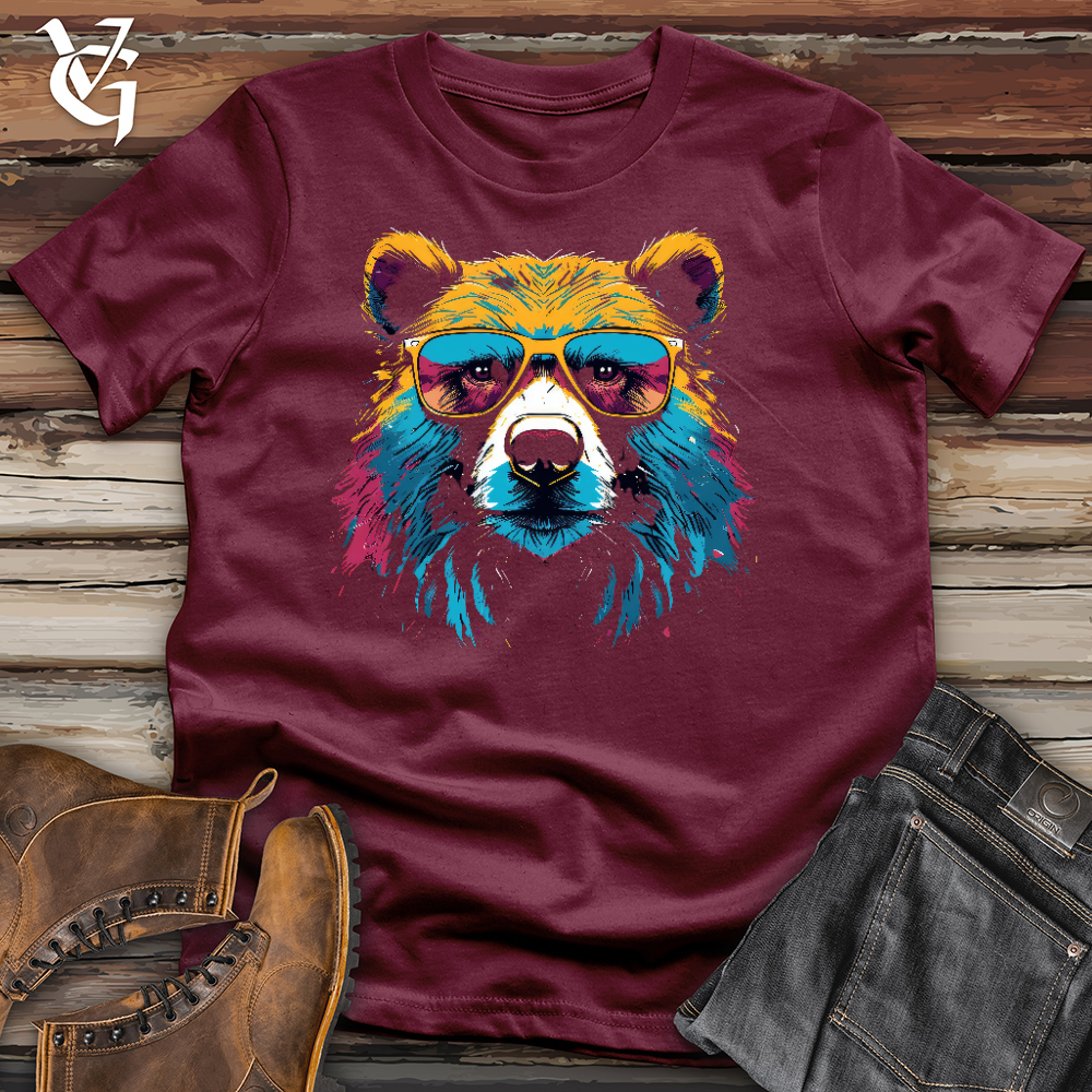 Viking Goods Bear Ballin Cotton Tee Maroon / L