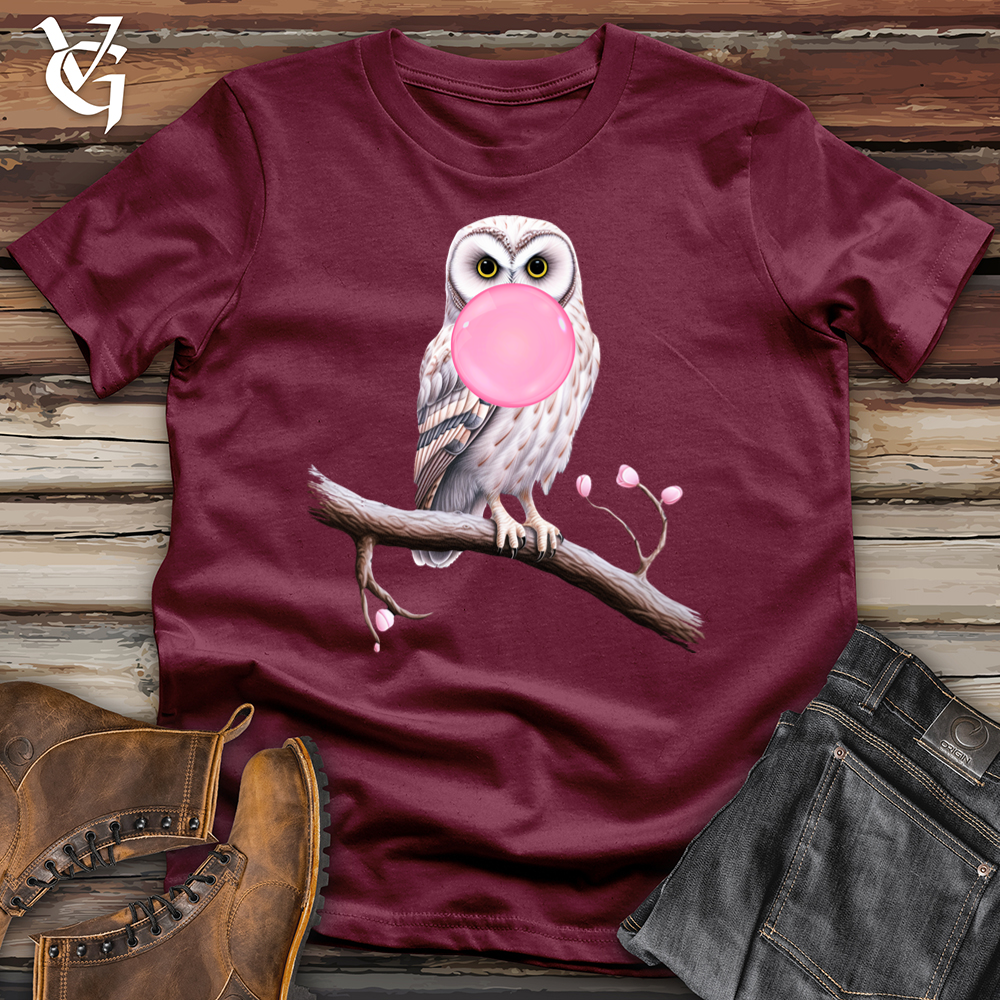 Viking Goods Bubble Gum Owl Softstyle Tee Maroon / L