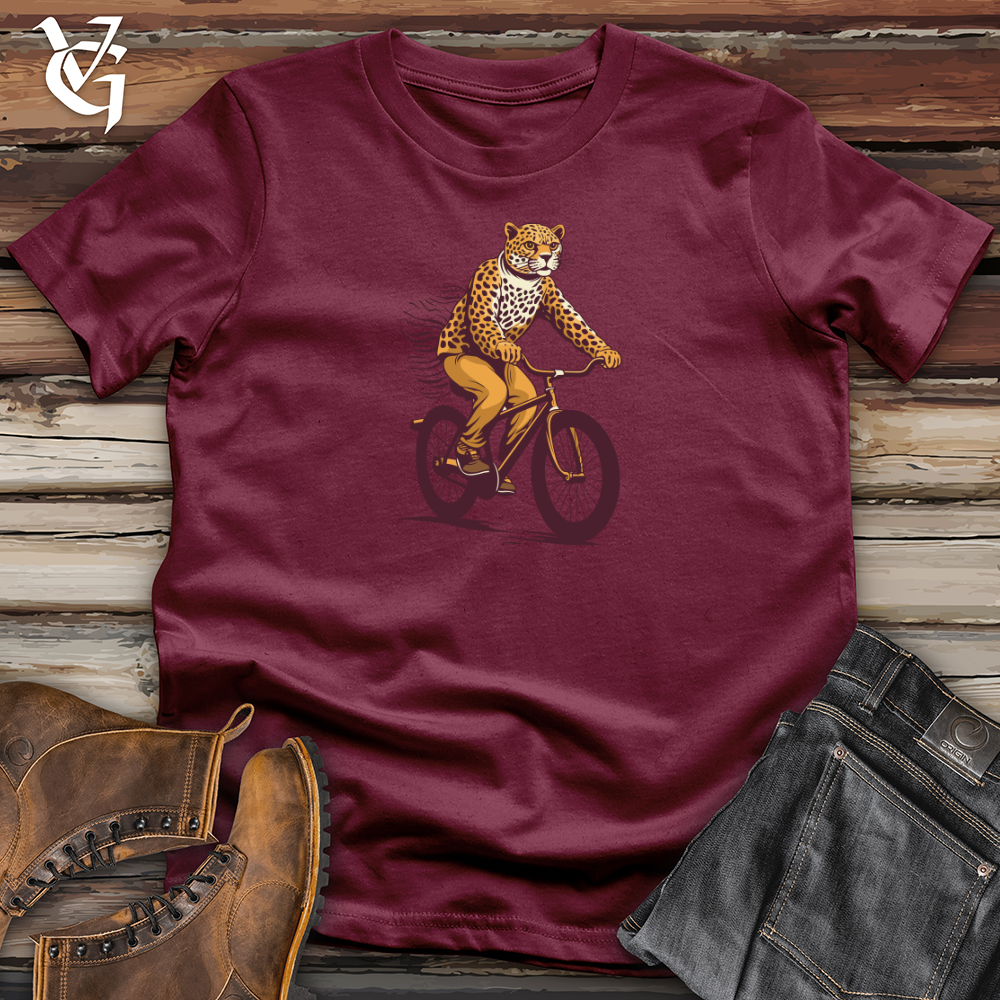 Viking Goods Cheetah Bicycle Chase Softstyle Tee Maroon / L