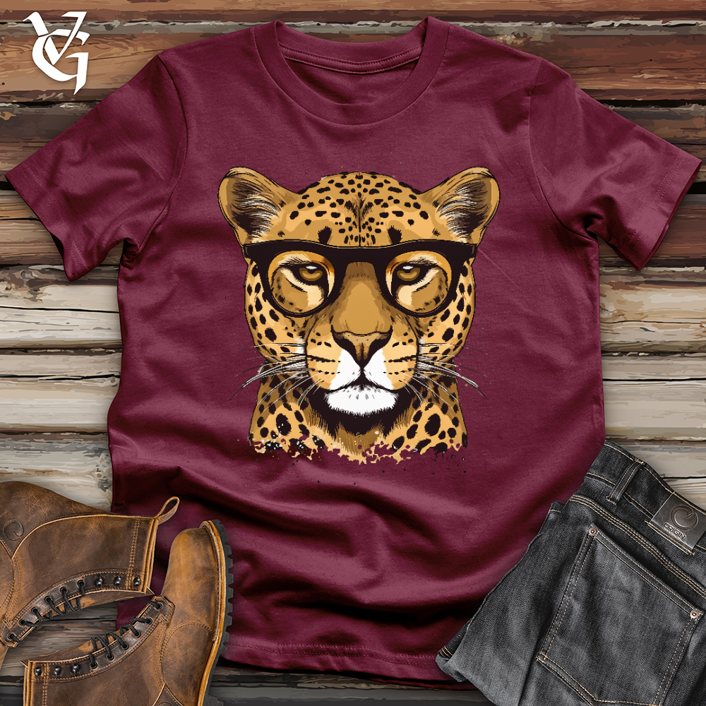 Viking Goods Cheetah Eyeglass Softstyle Tee Maroon / L