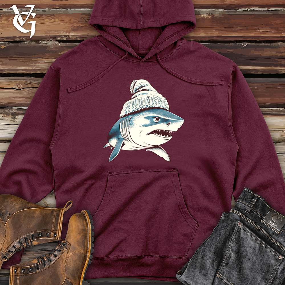 Viking Goods Chill Shark Fin Midweight Hooded Sweatshirt Maroon / L