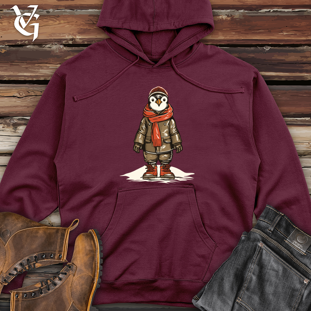 Viking Goods Chilled Penguin Stride Midweight Hooded Sweatshirt Maroon / L