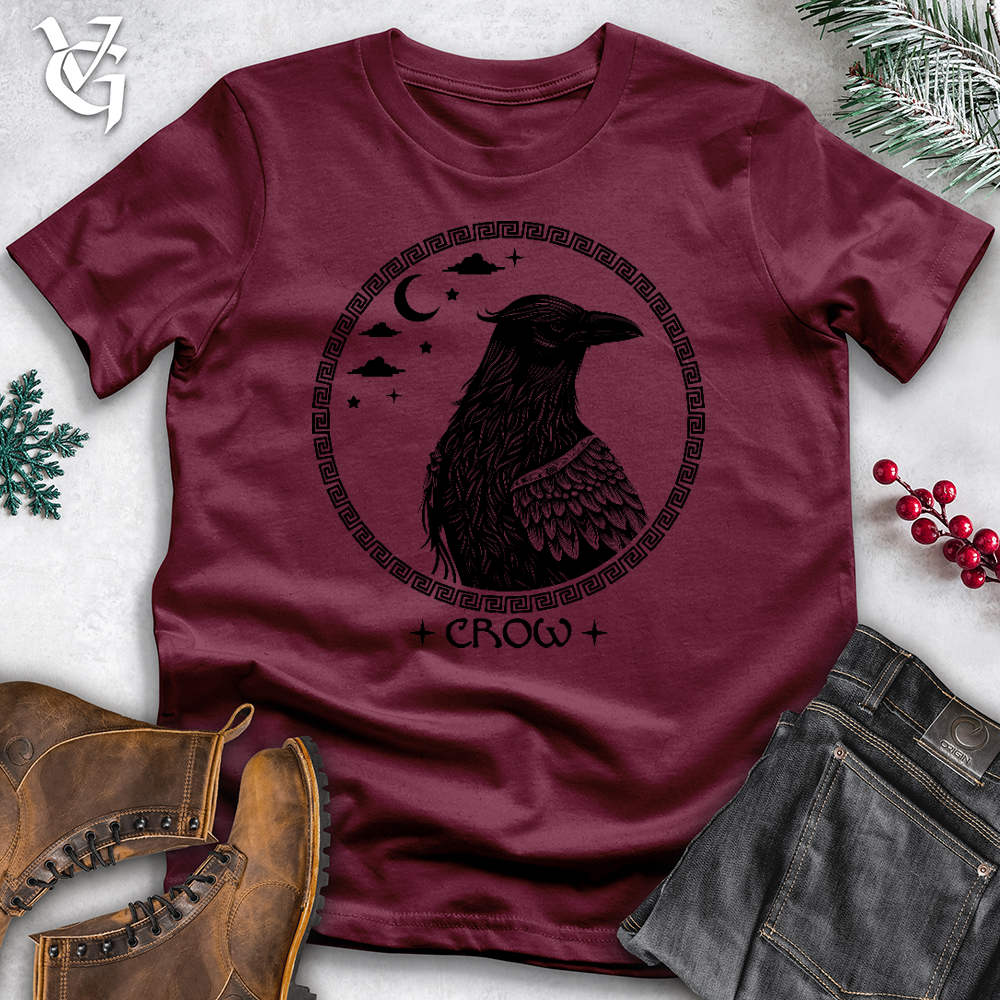 Viking Goods Cosmic Crow Cotton Tee Maroon / L