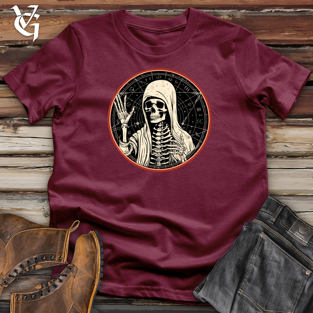Viking Goods Cosmic Intelligence Skeleton Softstyle Tee Maroon / L