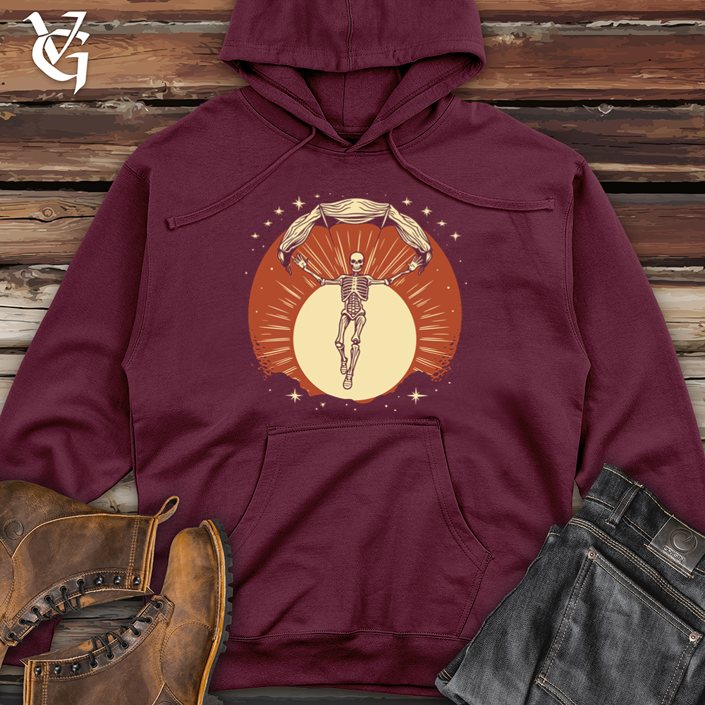 Viking Goods Cosmic Parachute Descent Midweight Hooded Sweatshirt Maroon / L