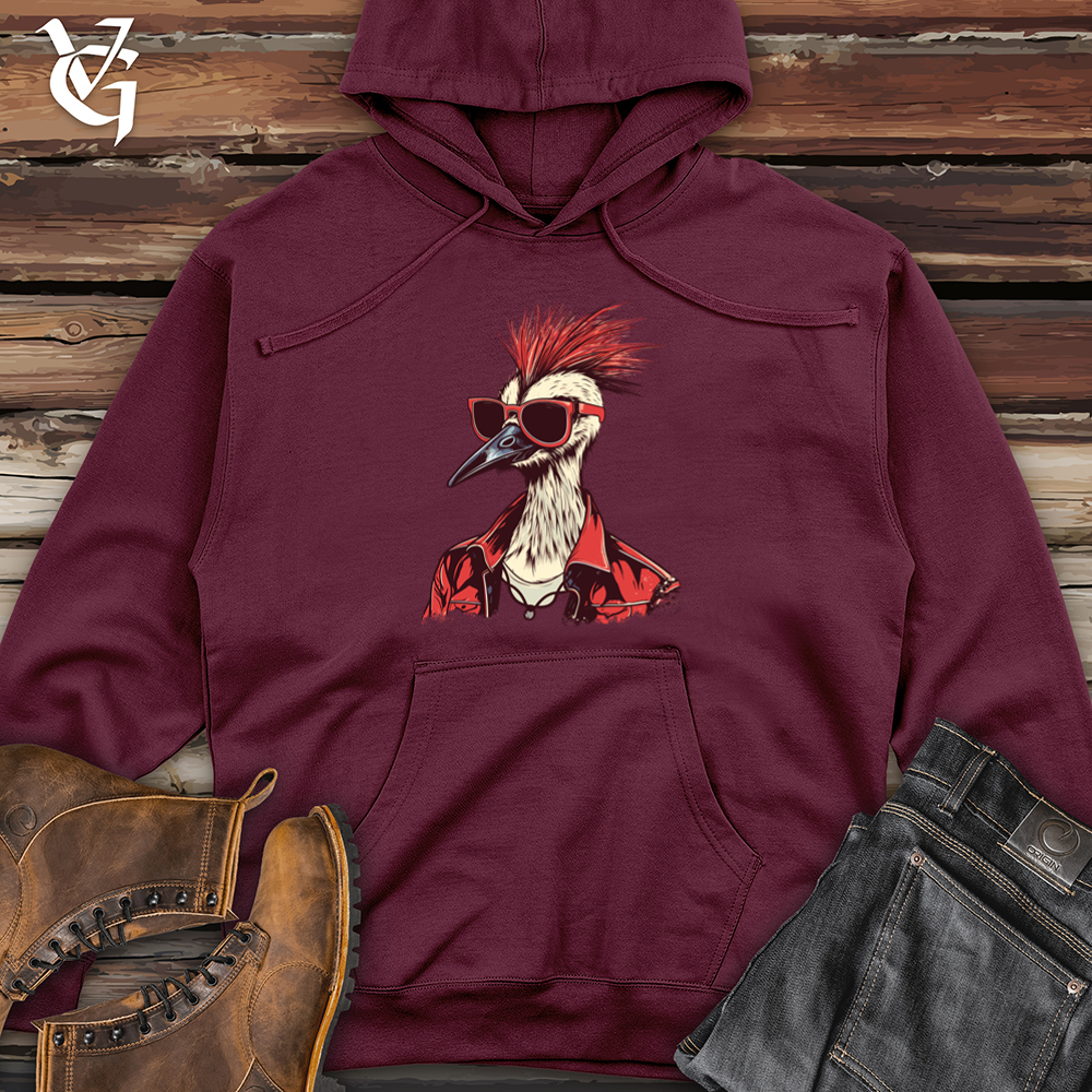 Viking Goods Crazy Crane Vibes Midweight Hooded Sweatshirt Maroon / L