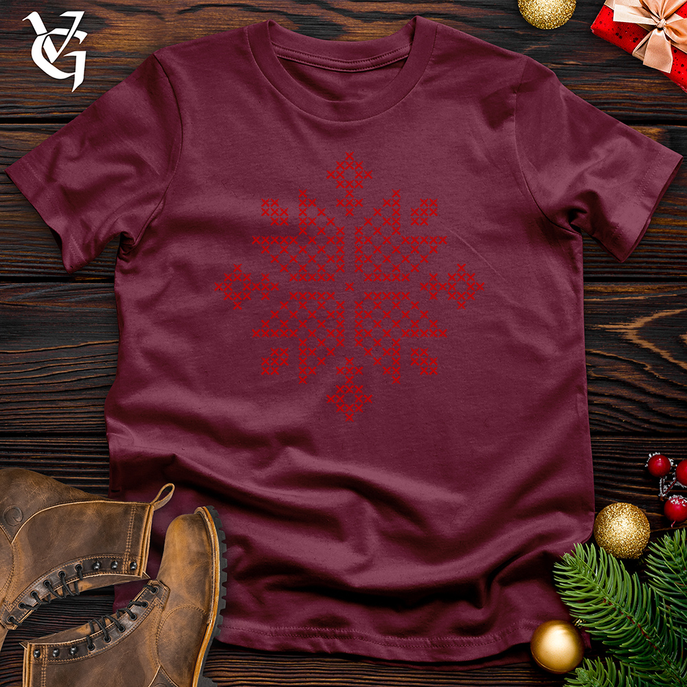 Viking Goods Crossing Swords Cotton Tee Maroon / L