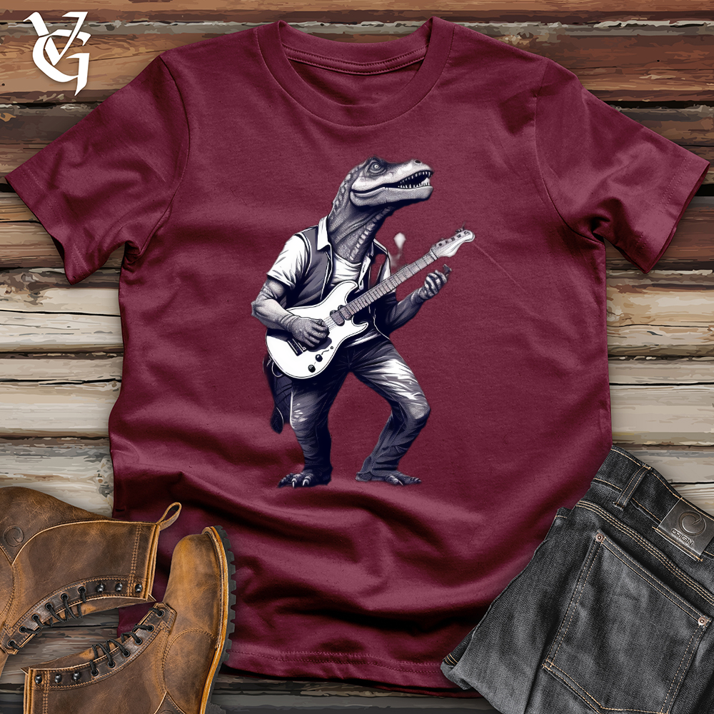 Viking Goods Dino Musician Softstyle Tee Maroon / L