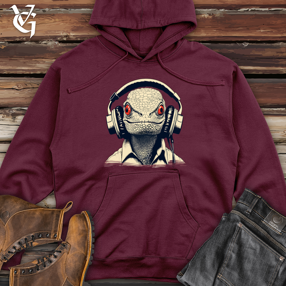 Viking Goods DJ Lizard Midweight Hooded Sweatshirt Maroon / L