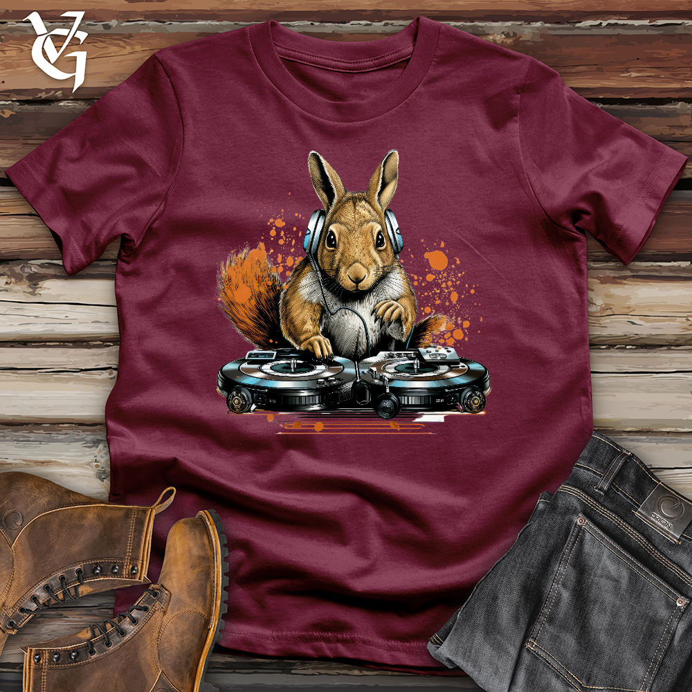 Viking Goods Dj Squirrel Softstyle Tee Maroon / L