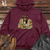 Viking Goods Doberman Bookworm Delight Midweight Hooded Sweatshirt Maroon / L