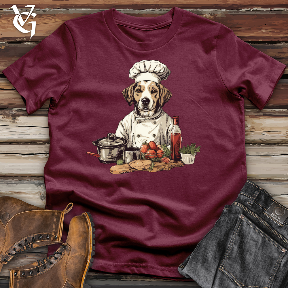 Viking Goods Doggy Chef Cotton Tee Maroon / L