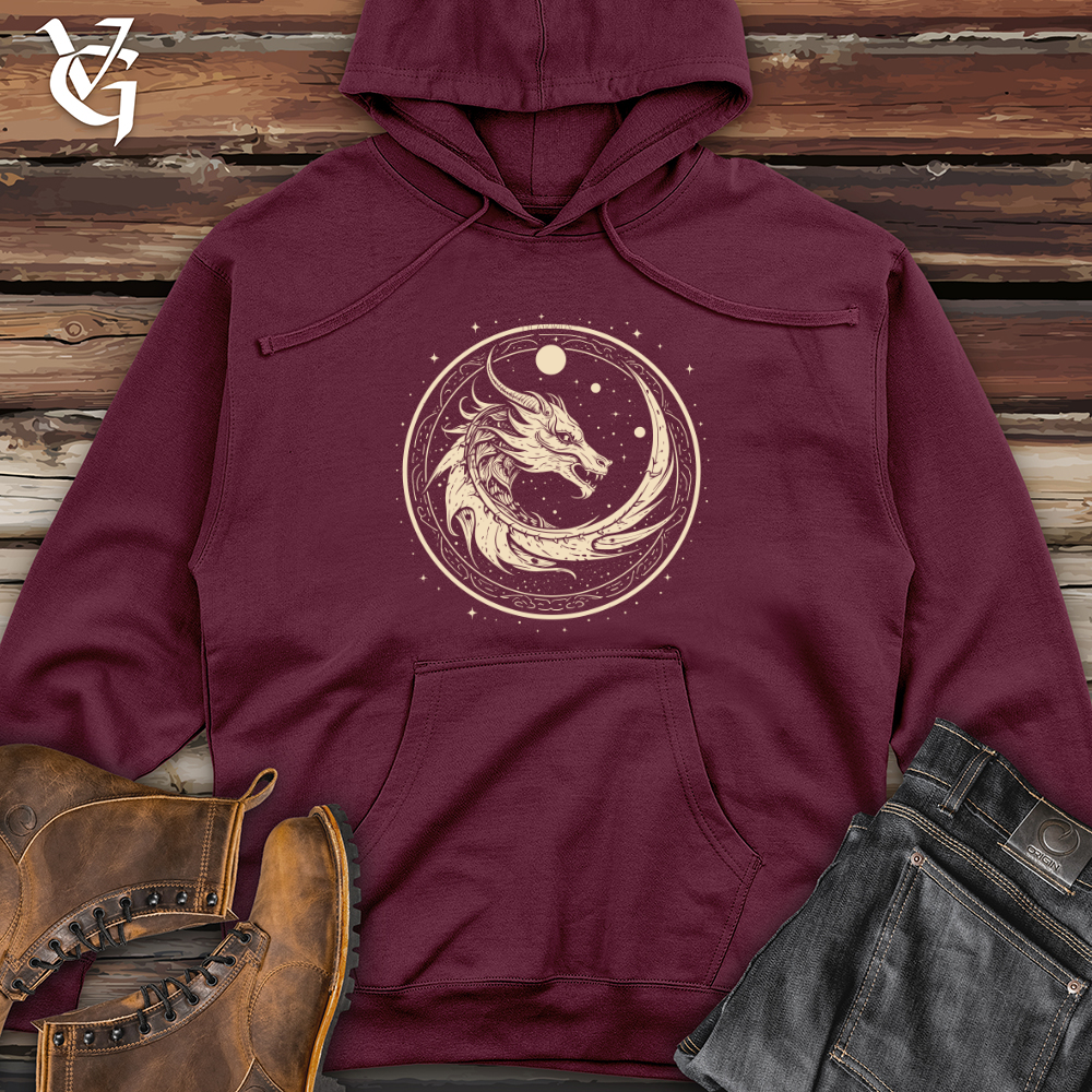 Viking Goods Dragon Celestial Cycle Midweight Hooded Sweatshirt Maroon / L