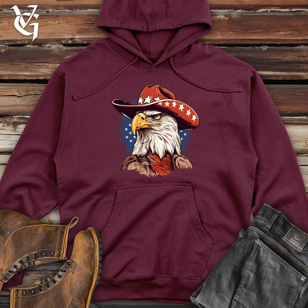 Viking Goods Eagle Sky High Cowboy Soar Midweight Hooded Sweatshirt Maroon / L