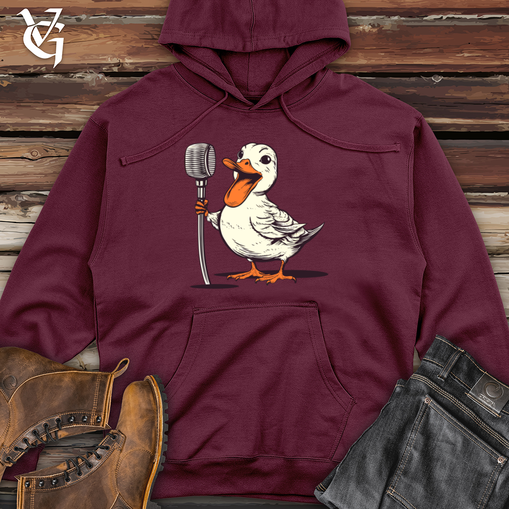 Viking Goods Feathered Quacktastic Comedy Midweight Hooded Sweatshirt Maroon / L